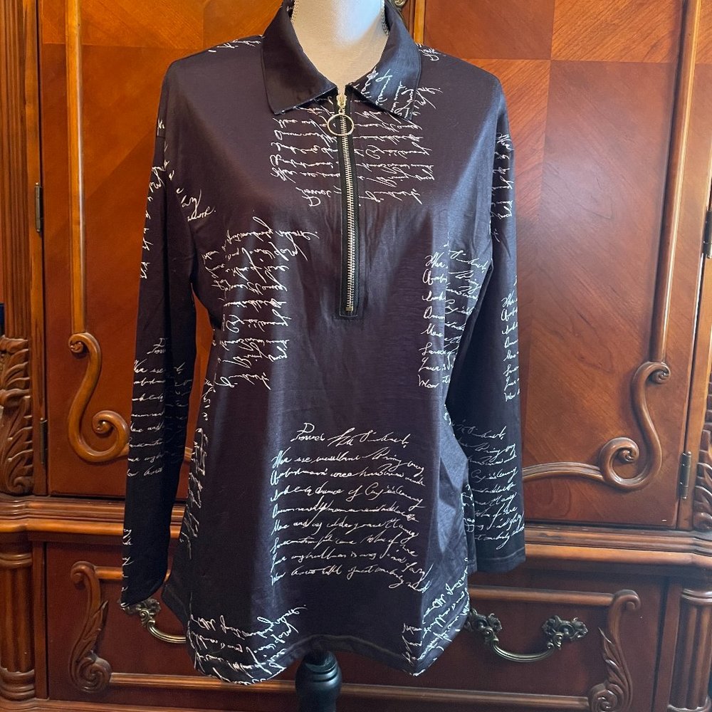 Black Top with Writing